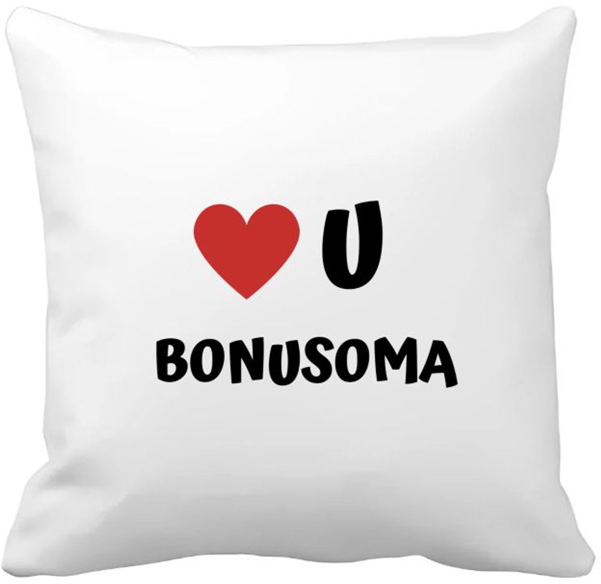 Akyol love u bonusoma Kussen hoes - Oma - de liefste oma - verjaardag - cadeautje voor oma - oma artikelen - kado - geschenk - 40 bij 40 cm Multicolor