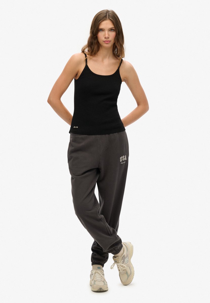 Superdry Ath Ess Boyfriend Joggers S Vrouw Zwart