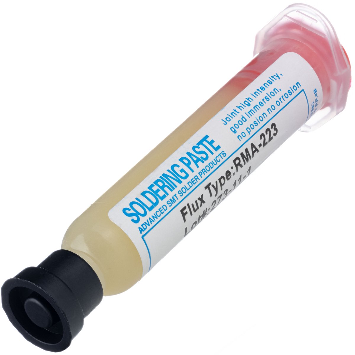RMA-223 flux-soldeervloeimiddel met plunjer en naald