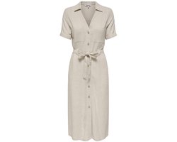 ONLY ONLSIESTA SS LIN BL SHIRT DRESS PNT NOOS Dames Jurk - Moonbeam