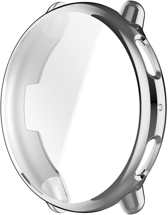 Strap-it Schokbestendig TPU bescherm hoesje - case geschikt voor de Amazfit Active 2 (zilver)