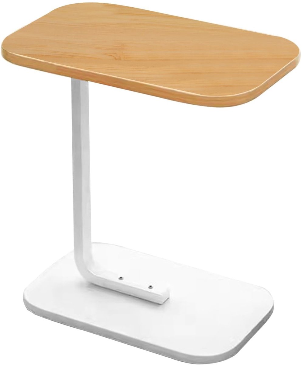 Home & Marker - Houten Bijzettafel - Koffietafel - Sidetable Wit - Banktafel - Bedtafel - 38x28x58 cm - DESKICA