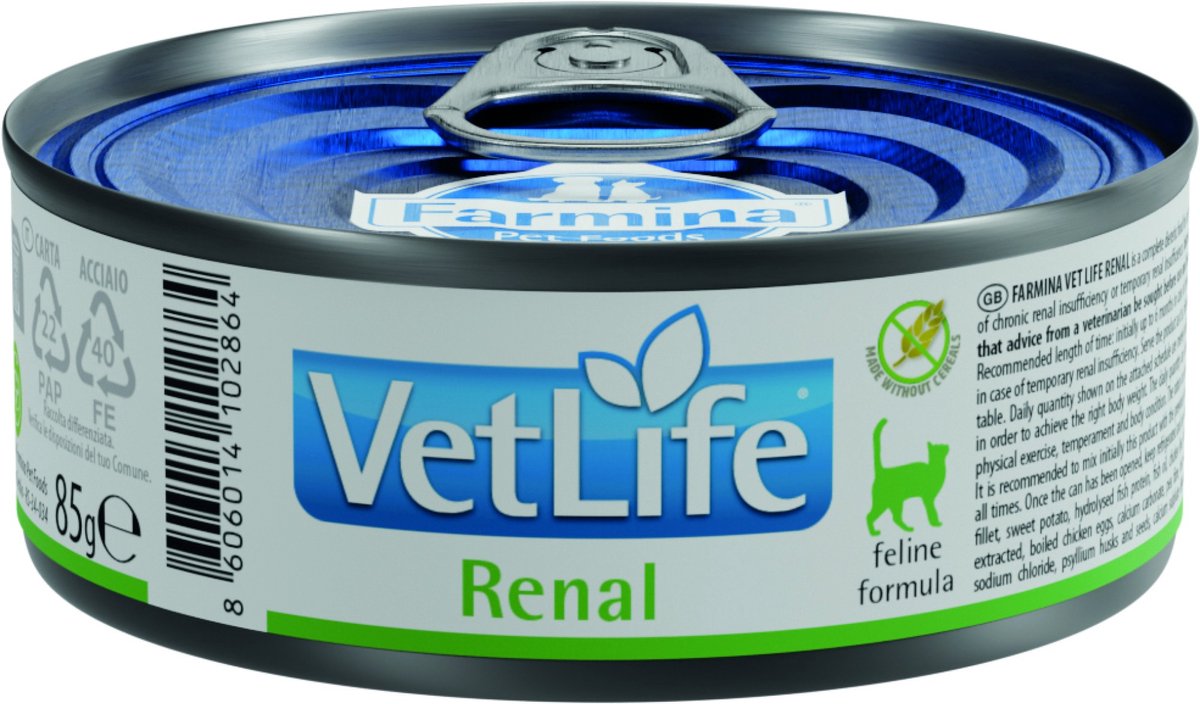 Kattenvoer Farmina Vet Life Diet Renal Kip Aardappelen 85 g
