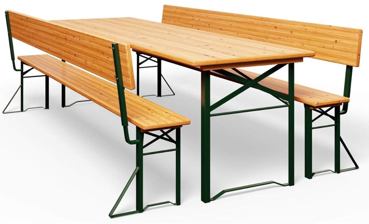 Zylo® Biertafel - Biertafels - Biertafelset - 170x70x75cm - Bruin