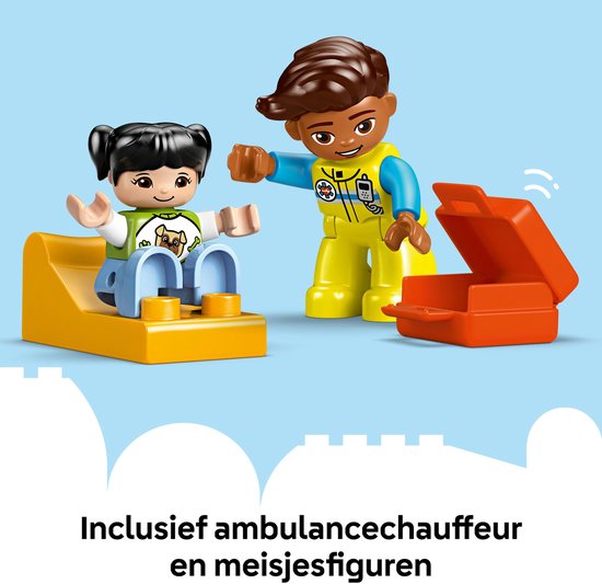 LEGO DUPLO Ambulance avec chauffeur pour faire semblant de jouer - 10447