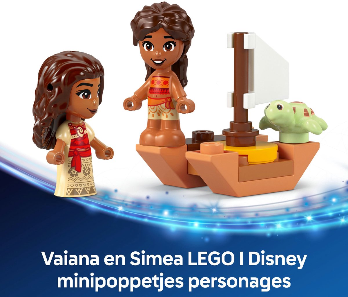 LEGO Disney Vaiana's speeleiland: dubbelzijdig micromodel met 3 figuren thumbnail 4