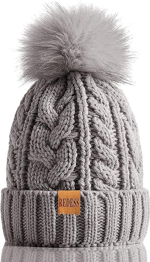 Dames Winter Hat Houd Warm Cap Hoed Sjaal Warme Set Hoeden for Vrouwen Casual Lozenge Gebreide Bucket Hat Winterdecoratie (Color : C, Size : 55cm-58cm