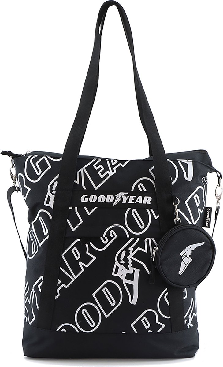 Goodyear Shopper / Schoudertas - RPET - Zwart - Zwart
