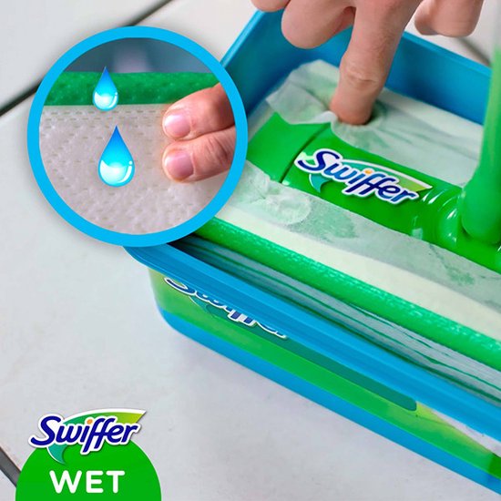 Essuie-tout Swiffer avec 8 lingettes anti-poussière rechargeables et 3 lingettes anti-poussière humides - Starterkit