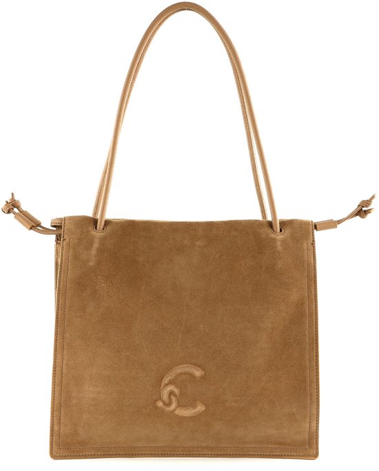 Borsa A Spalla Coccinelle Dulse In Suede - Made In Italy | 38x23x10 Cm, Pelle Di Mucca E Interno Cotone - Foto 12