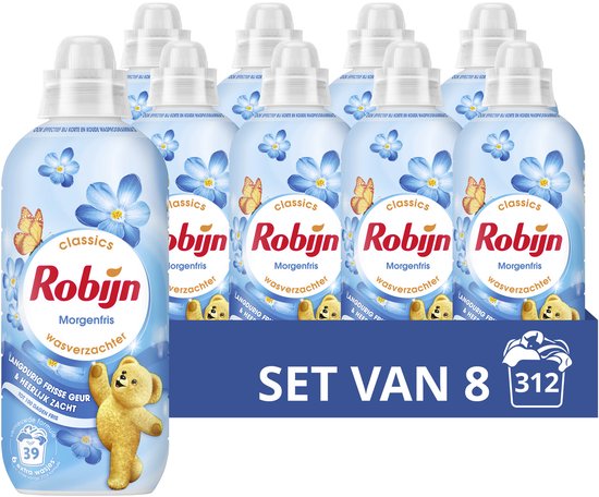 Robijn Classics Wasverzachter - Morgenfris - 8 x 39 wasbeurten - Voordeelverpakking