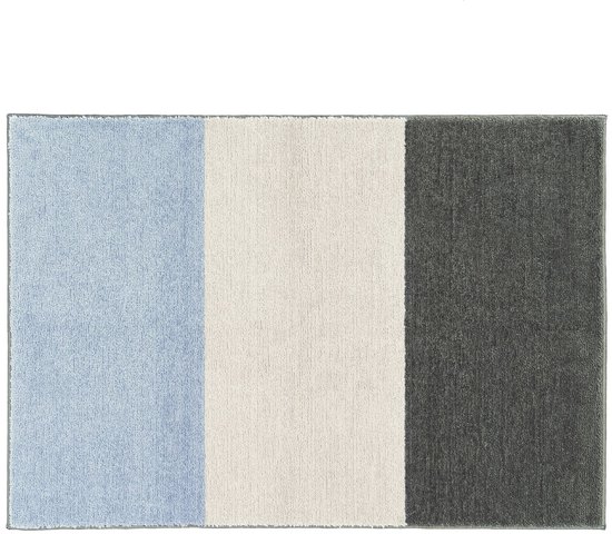Tapis de Badmat Karat - Horizont - Gris Foncé/Gris Argenté/Gris Bleu - 50 x 80 cm