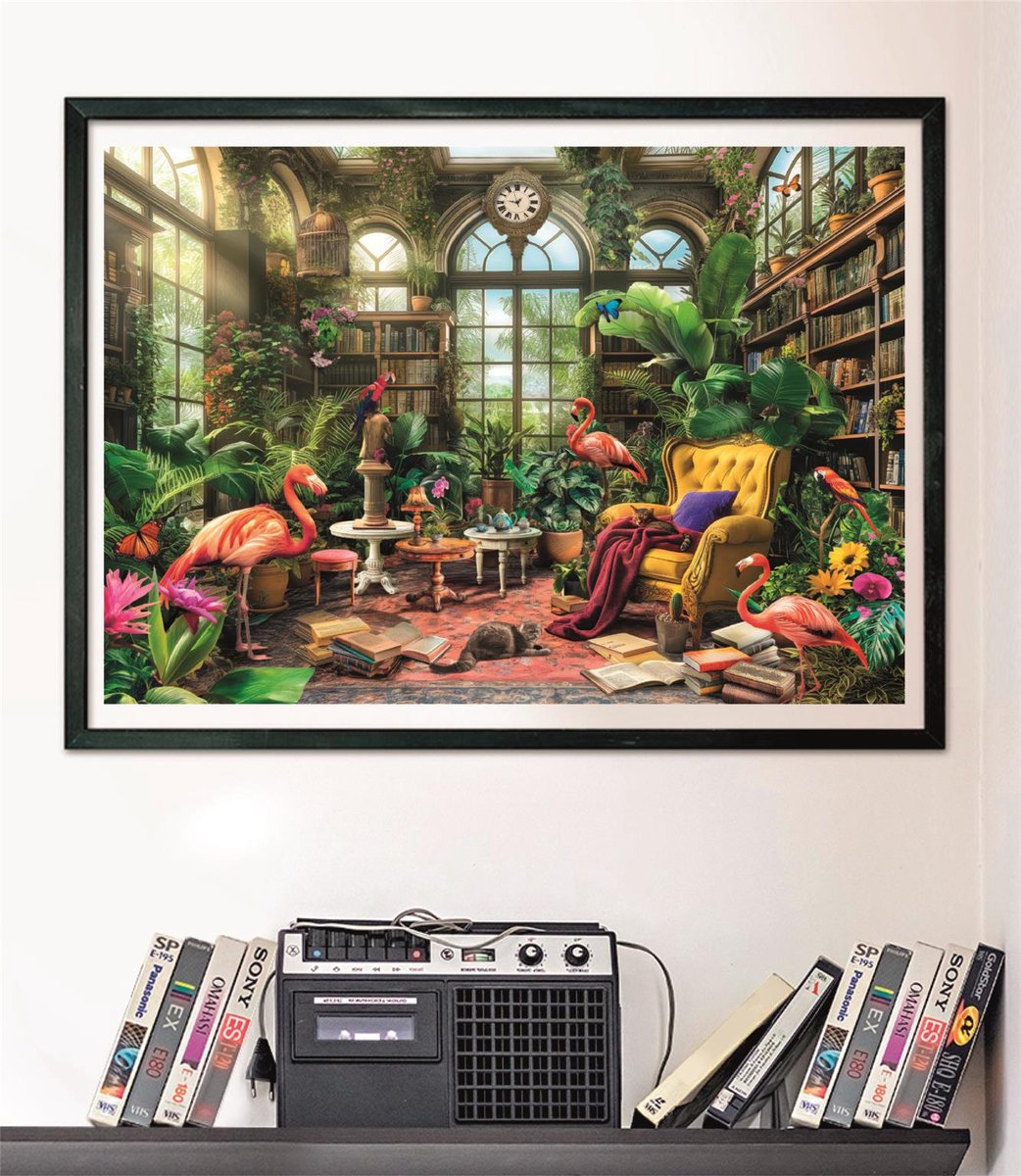 Clementoni - Puzzel - 1000 Stukjes - De Kas Bibliotheek - Puzzel Voor Volwassenen - High Quality Collection — afbeelding 7