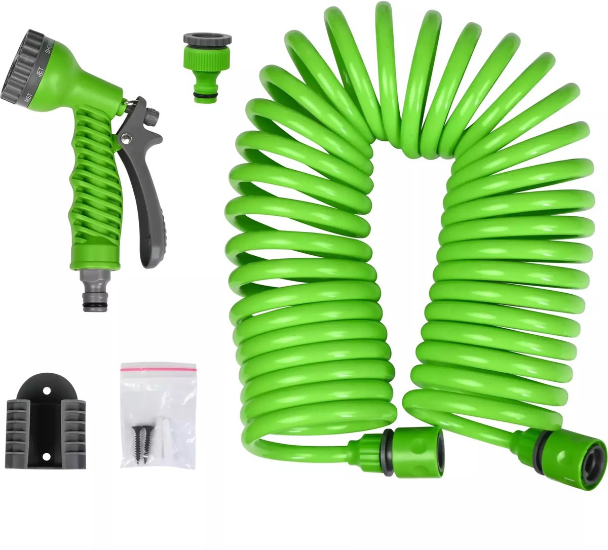 Benson Flexibele/uitrekbare tuinslang - 10 meter - met sproeikop - tuinbewatering – foto 6