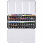 Aquarelverf - Verschillende Kleuren Waterverf - Watercolor Paint - Aqua Pigment Aquarelverf - Verschillende Kleuren - Hoog Pigment Gehalte - Waterbasis - Aquarel Hobbyverf - In Opbergdoos - Set Van 12 Kleuren