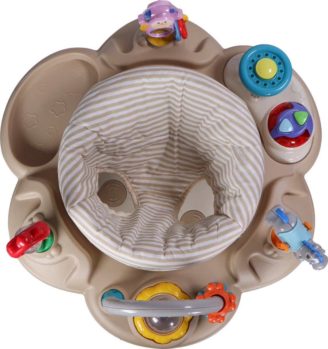 MamaLoes Activity Center - Jolly - Beige - Activiteiten Tafel - Activiteitenbord - Baby Bouncer - Baby Jumper — afbeelding 13