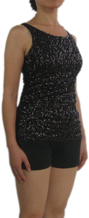 Chemise Zwart à Glitter pour femme - Paillettes - Shine - Chemise - Fête - Paillettes - Haut