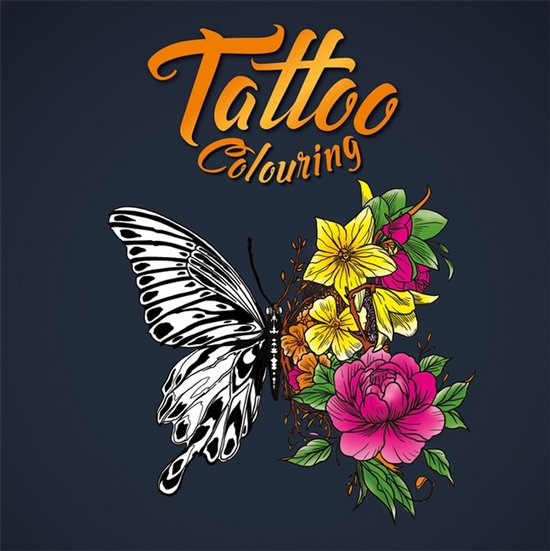Mindful Colouring- Tattoo Colouring - cover