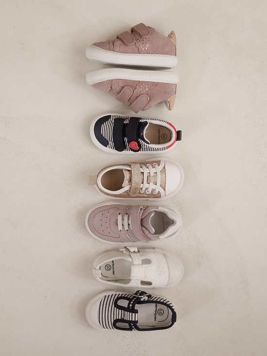 Vertbaudet Baskets bébé fille cuir à scratchs