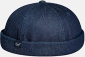 Clakllie Denim Cotton Docker Cap Heren Borduurwerk Zeemansmuts