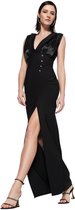 Trendyol Bordeaux Geweven Glanzende Steen Lange Avondjurk Tprss22Ae00006