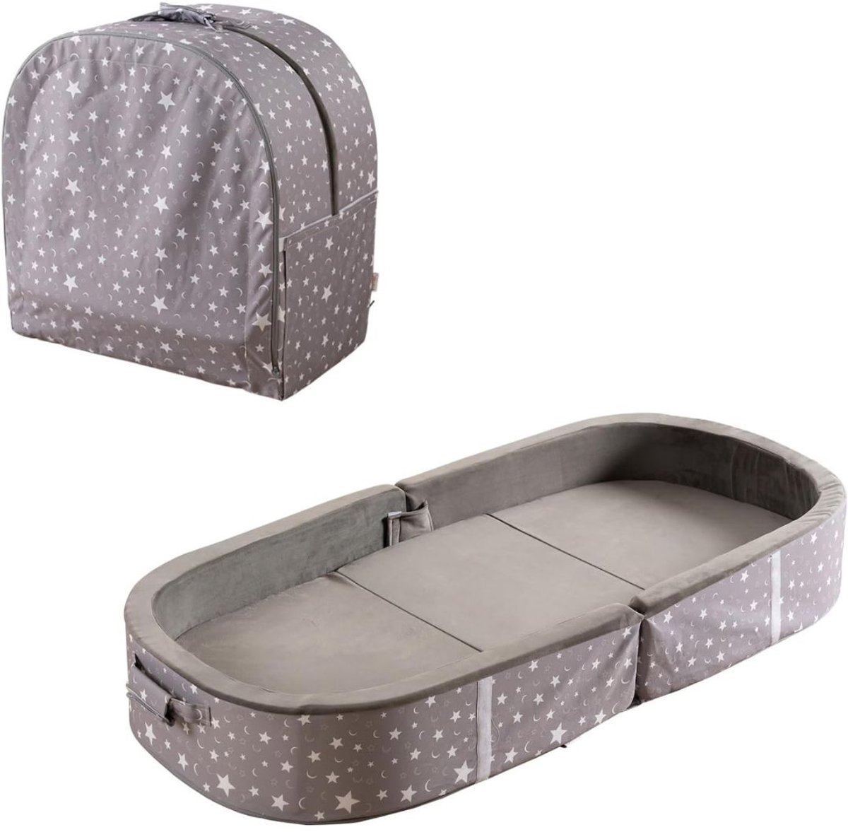 Zylo® Grondbed - Huisbed - Bed - Diep Grijs - 137cm x 64cm x 18cm