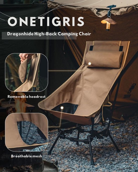 Opvouwbare Visstoel - Lichtgewicht Karperstoel - Vouwstoel - Vis Stoel - Klapstoel - Visstoeltje Opvouwbare - Viskrukje - Driepoot Krukje met Opbergtas - Ideaal voor Vissen - Rugleuning - Hengelsteun - Bruin - 1 Stuk — afbeelding 3