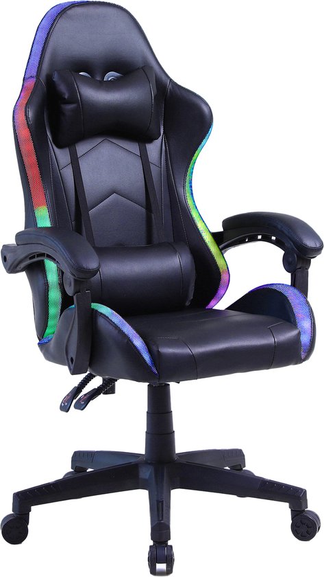 Alora LED Gamestoel RGB Zwart met Verlichting en - Alora - €89,99