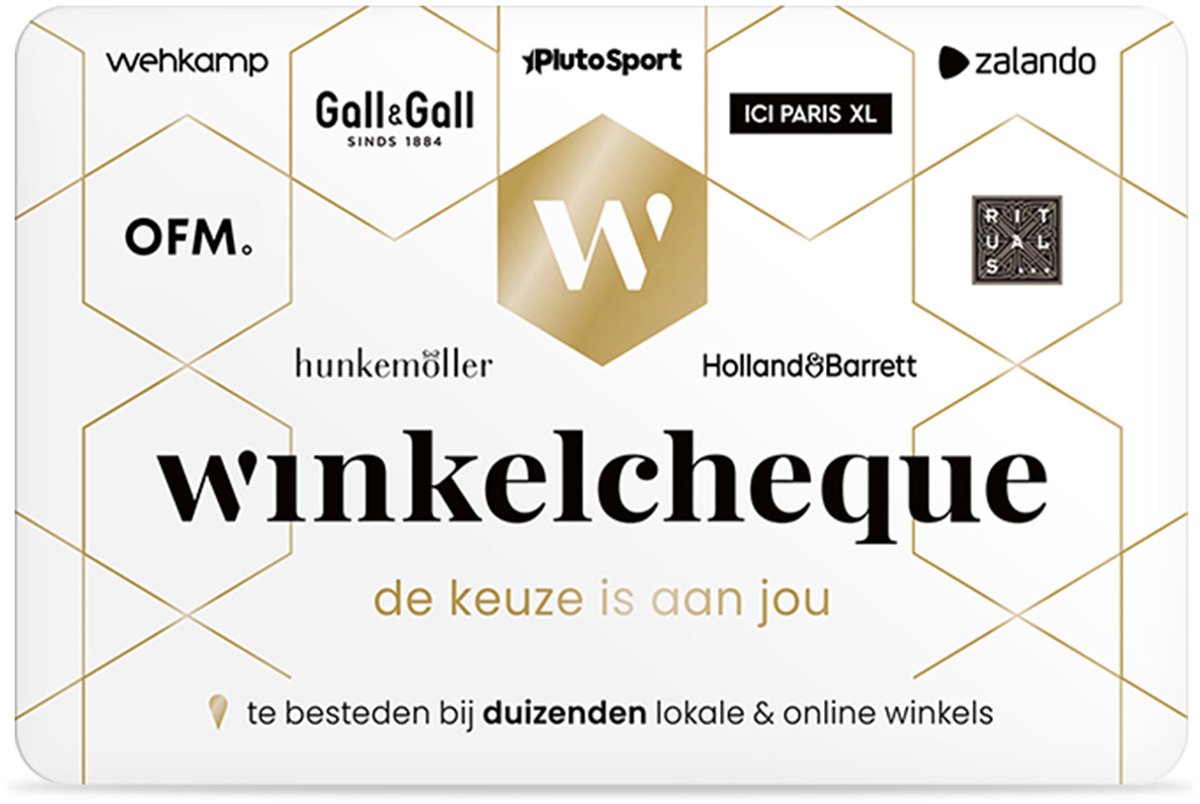 Winkelcheque - Waarde €40,00 - Dé winkel cadeaukaart - Besteed bij duizenden winkels en webshops