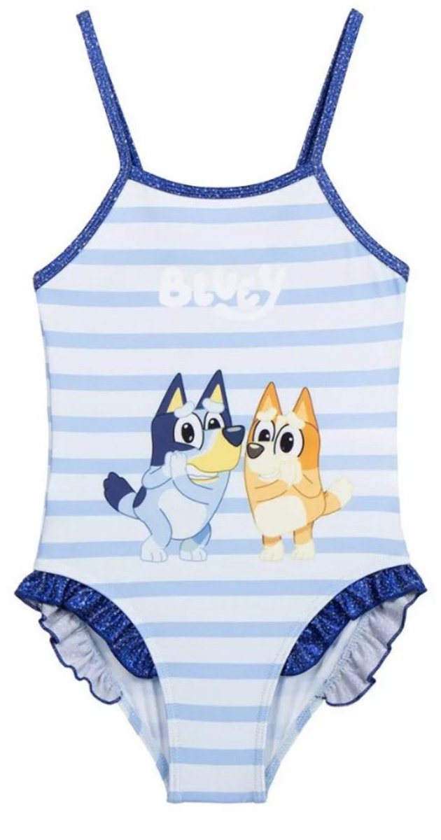 Bluey Badpak Zwempak. Met Stylus Pen. Maat 92/98 cm / 2-3 jaar Blauw multi