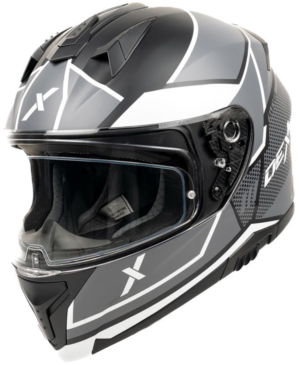 Motor Integraal Helm ELEVEN NAPIO Zwart/Grijs L van MOTOBLOUZ