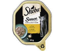 Sheba Bowl Saus Collectie in lichte saus 22x85g - Kalkoen