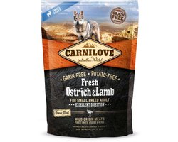 Carnilove Grain Free Fresh Ostrich & Lamb Adult Small Breed 1,5 kg - Hond - Honden droogvoer