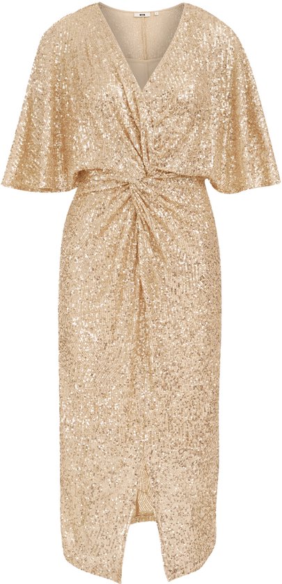 WE Fashion Dames Midi jurk met pailletten
