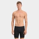 Man in zwarte Puma boxershorts met een herhalende PUMA-print op de tailleband.