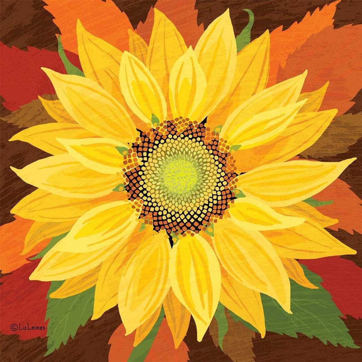 PPD - Lunch servetten - October Sunflower