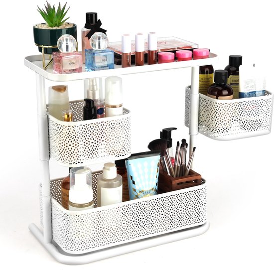 Westmark Drehteller Ronda – Praktischer Organizer zur Aufbewahrung von Utensilien in der Küche, im Badezimmer, Schminkzimmer oder Kinderzimmer, rutschfest, erhöhter Rand – ø 255 mm
