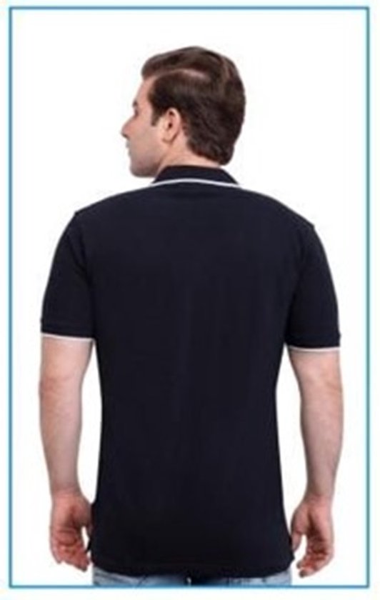 Polo en coton - Taille XL - Blauw marine