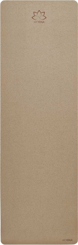 Wecon home - Spirit - Yoga mat - 60x190 cm - bruin gemêleerd - Pilates- & Fitnessmat uit Korkstukken & TPE – Antislip & Duurzaam – Comfortabel, Lichtgewicht & Milieuvriendelijk – Gemaakt in Spanje