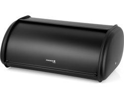 Hanamura Broodtrommel - Brooddoos - Brood bewaardoos - Zwart - Maat L - 15 Liter
