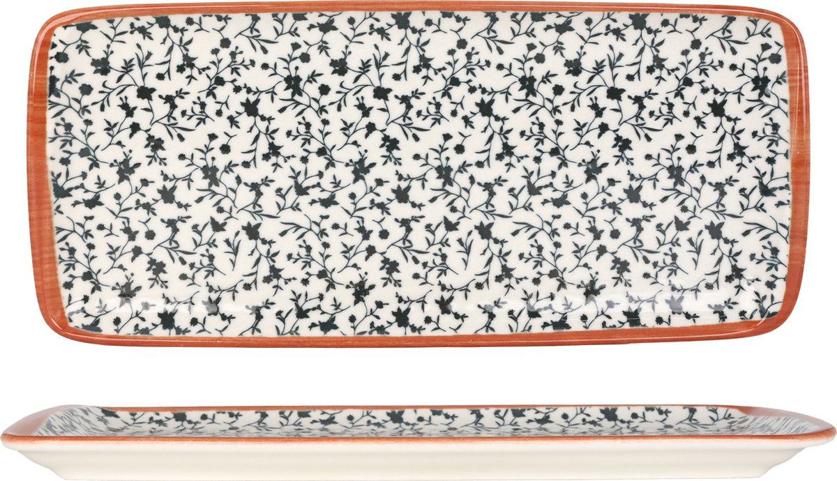 Bonna Serveerschaal - Calif - Porselein - 34x16 cm - set van 2