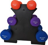 Bol.com AJ-Sports Dumbbell Set Gekleurd - 05 t/m 2 KG - Dumbbells - Gewichten Set - Halterset - Halters - Fitness gewichten - Kr... aanbieding
