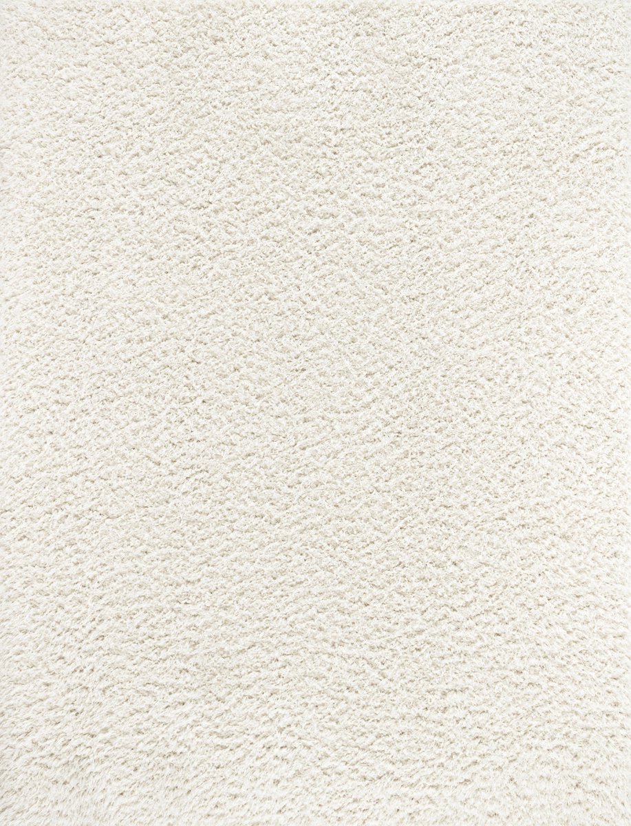 SURYA - SOSO Effen Cream Zacht Hoogpolig Shaggy Tapijt