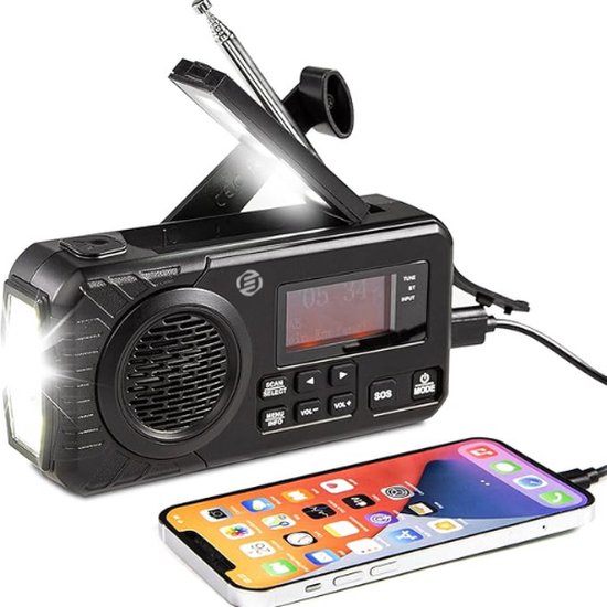 Hyundai Electronics - Noodradio - FM en DAB - 4500 mAh Batterij - Hyundai