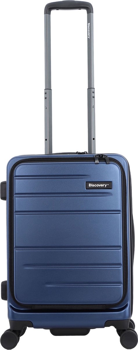 Discovery - Patrol | Harde Handbagage Koffer / Trolley / Reiskoffer - (55cm) Small - Blauw - Blauw / Small