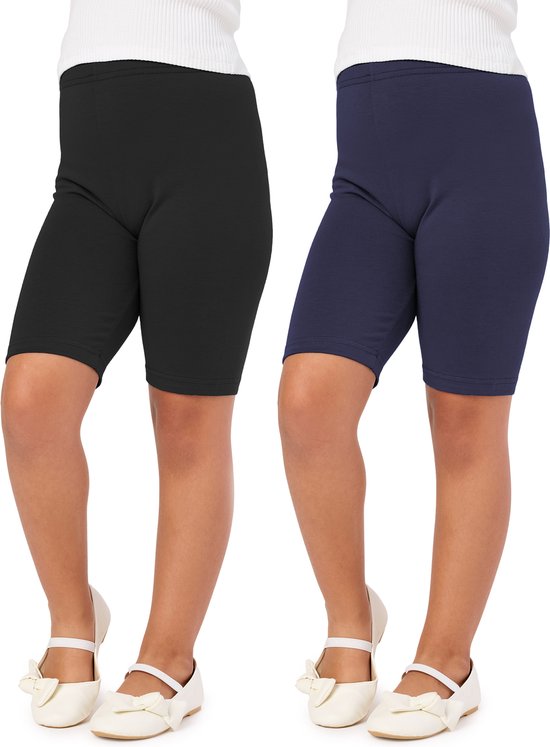 Merry Style Short Cycliste Hotpants Legging Court Femme 2Pack - Tissu Viscose Doux Et Confortable