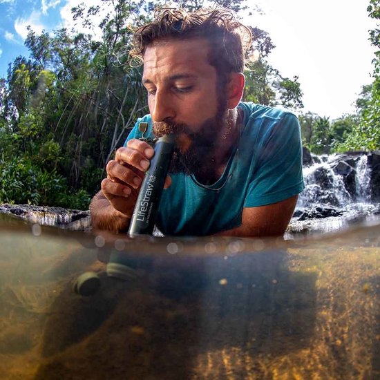 LifeStraw Personal Green Waterfilter - geschikt voor noodpakket - gaat tot 4000 liter mee van Merkloos — afbeelding 3