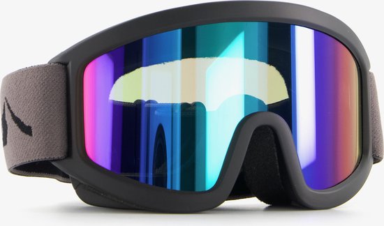 Mountain Peak kinder skibril gekleurde lens - Zwart