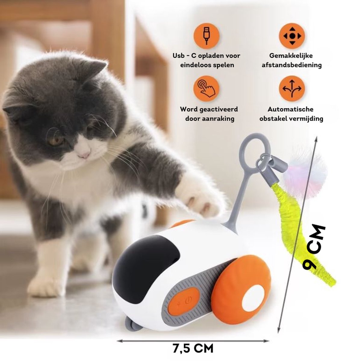 MetuX - Interactief Auto Kattenspeeltjes thumbnail 3