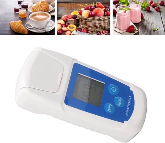 Glucometer Voor Het Meten Van Suikerspiegel Van Groenten En Fruit Met Kiemgroenten Als Gezonde Voedzame Voeding Tijdens Diabetes Image268739723